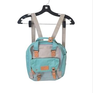 Doughnut Macaroon Mini Backpack Gray Teal‎ NWT